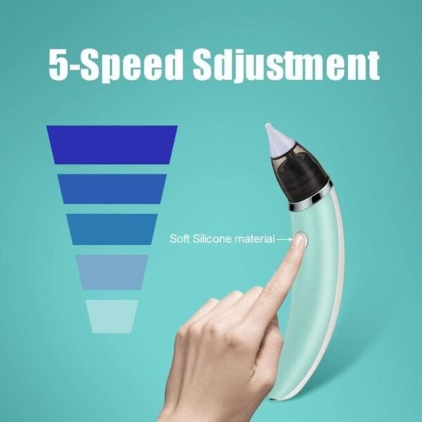 Electric Baby Nasal Aspirator, Snot Sucker Nose Mucus Boogies Vacuum Cleaner - Image 2