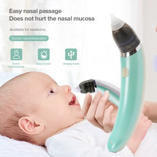 Electric Baby Nasal Aspirator, Snot Sucker Nose Mucus Boogies Vacuum Cleaner - Image 3