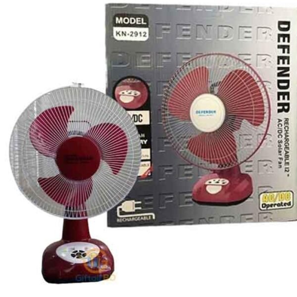 Defender 2912 Multi-Functional Rechargeable AC/DC Charger Fan 12 inch