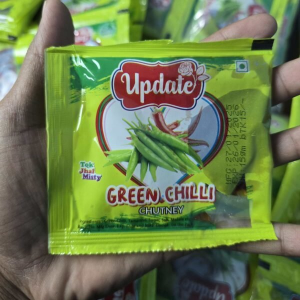 সবুজ মরিচের চাটনী - Green chilli chutney 15gm (20 Pack)