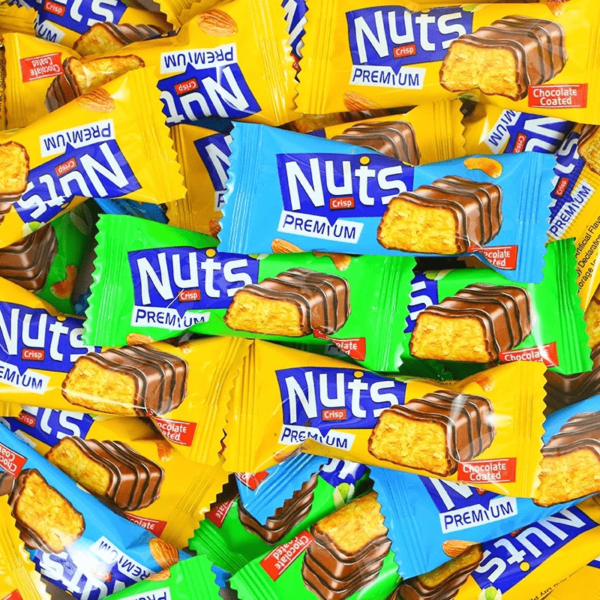 Amour&sons Nuts Crips Premium Chocolate Coated 400gm - Image 3